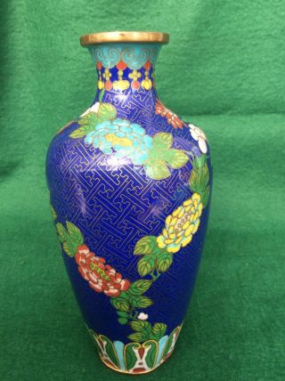 antique Chinese cloisonne vases (7.  5 inches) 2