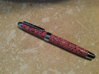 Acme Standard Roller Ball Pen Charles Rennie Mackintosh " Roses " W/box & Papers