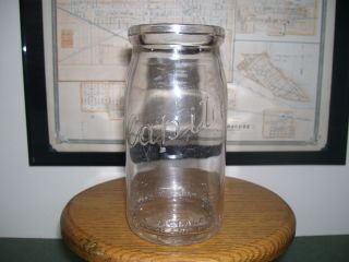Capitol Dairy Chicago Illinois Cottage Cheese Jar Or Milk Bottle