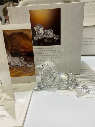 Swarovski Crystal Scs Annual Edition 1995 “inspiration Africa” The Lion
