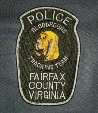 Fairfax County,  Virginia,  Patch,  K9,  Bloodhound,  Tracking,  Sheriff
