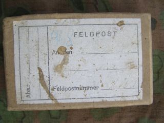 German Wwii Feldpost Box With Post War Photo