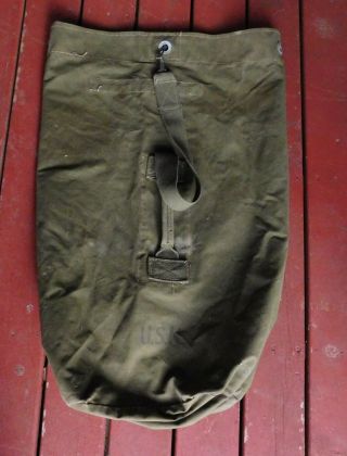 Wwii Us Navy Duffle Bag / Seabag Dated 1944 Usn Champion Canvas Supplies Inc.