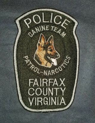 Fairfax County,  Virginia,  Patch,  K9,  Narcotics,  Sheriff