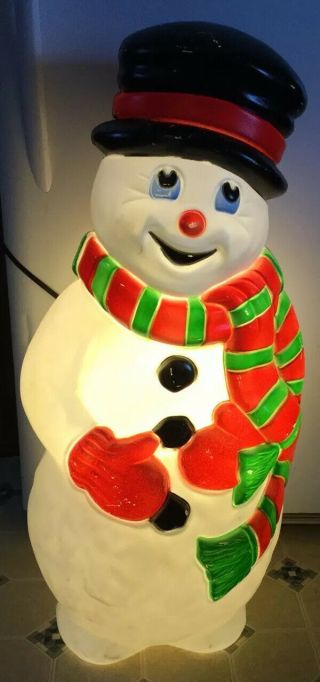 Large Grand Venture Blow Mold Snowman,  39 Inch,