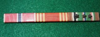 Wwii Us Army Bronze Star Bsm Good Conduct Europe Eame Ribbon Bar