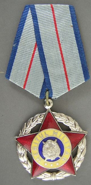 Vintage Soviet Romania Order Of Military Merit Medal (1954 - 1989) Ussr