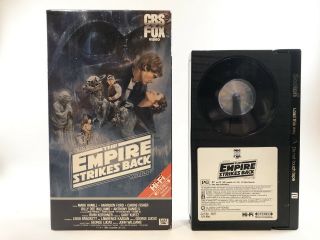 Star Wars The Empire Strikes Back Betamax Not Vhs 1980 Beta Cbs Fox Video Hifi