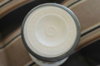 Ball Bros.  Milk Glass Lid And A Zinc Ring For Fruit Jar