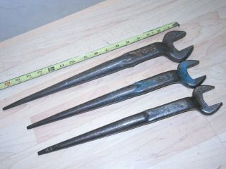3 Vintage American Bridge Co.  Iron Workers Spud Wrenches