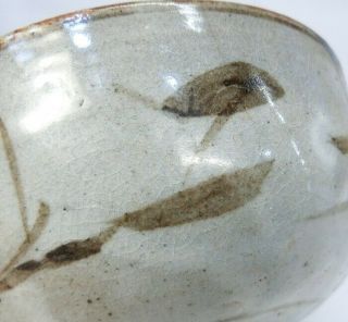 B672: Real old Japanese pottery tea bowl of KIHARA - GARATSU over 300 years ago 3