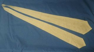 Wwii U.  S.  Army/usmc Uniform Dress Khaki Neck Tie,  Light Cotton Size: 46 - 1/2 " L