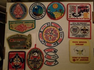 1997 National Jamboree Patches And Neckerchiefs