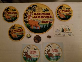 1969 National Jamboree Patches And Neckerchiefs
