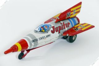 Masuya Yonezawa Horikawa Nomura Jupiter M5 Rocket Tin Japan Vintage Space Toy