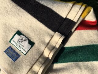 Vintage Pendleton Glacier Park Series Blanket Virgin Wool 80x60 Large