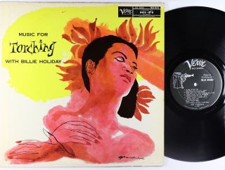 Billie Holiday - Music For Torching Lp - Verve David Stone Martin Mono Dg Vg,