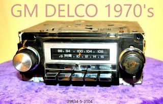 Gm Delco Factory Radio Old Classic Vintage Retro Am/fm
