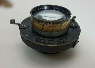 Vintage Ross London 6 In Xpres 1:3.  5 Compur Cine Large Format Camera Lens