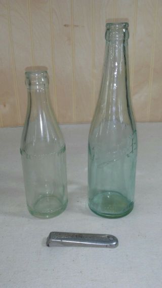 2 Vtg Berghoff Ft.  Wayne,  In Glass Beer Bottles/can Opener