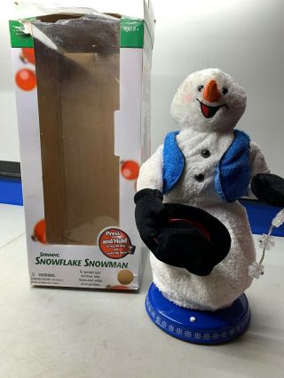 (d) Gemmy Snowflake Spinning Snowman Snowmiser