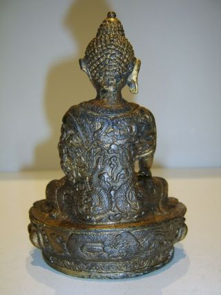 Chinese Antique Bronze Buddha God Figure - Good Detail In Casting