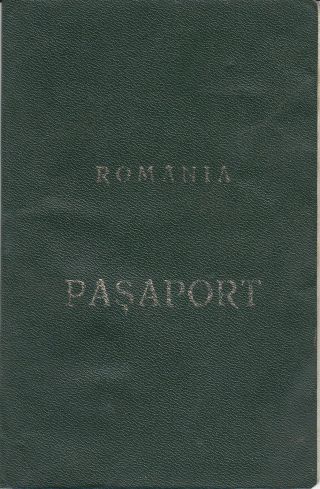 Romania,  1992,  Vintage Expired Passport - No Visas & Stamps