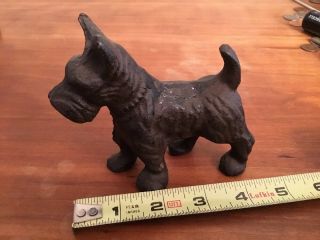 Vintage Scottish Terrier Dog Cast Metal Figurine Scottie Dog