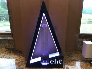 Stoli Elit Bottle Glorifier Lighted Display Stand.  Rare