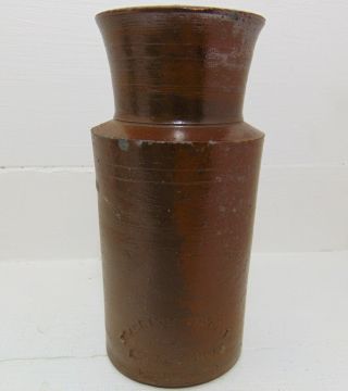 Early Blacking Pot From Shipley Pottery Derbyshire C1830 
