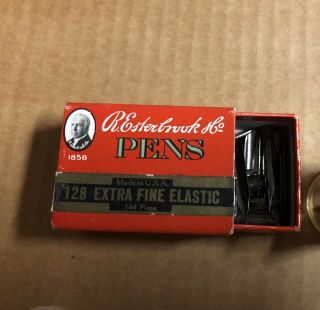Vintage Esterbrook Pen 128 Extra Fine Elastic Pen Nib 2
