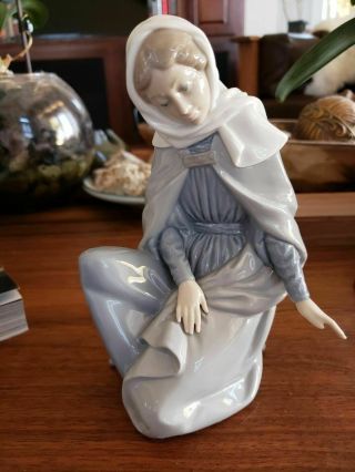 W/box Figurine Nao Lladro 307 Virgin Mary Nativity Christmas Female Mother