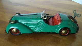 Vintage Distler Us Zone Germany Tin Windup Toy Bmw D - 3200