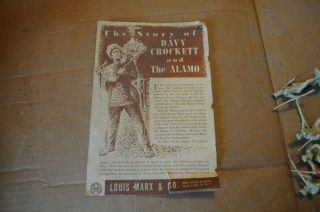 Vintage Marx Walt Disney’s Davy Crockett at the Alamo Play Set 3544 2