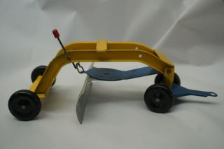 Vintage Marx Earth Grader Scraper Toy Mechanical For Wind Up Tractor Metal Steel