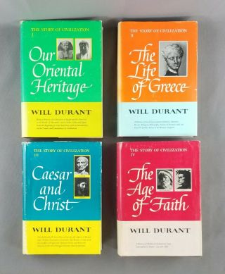 The Story of Civilization by Will & Ariel Durant Vintage Hardcover 11 Volume Set 2
