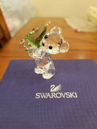 2011 Swarovski Limited Edition Christmas Kris Bear W/ Christmas Tree