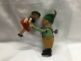 1930’s Dancing Couple Wind Up Schuco Germany With Key