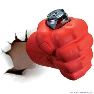 Bigmouth Inc - The Beast Giant Red Fist - Drink Can Beer Foam Cooler Kooler