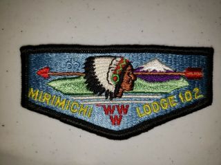 Boy Scout Oa 102 Mirimichi Lodge Flap S8