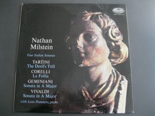 Nathan Milstein – Leon Pommers Four Italian Sonatas French Lp Capitol P 8481