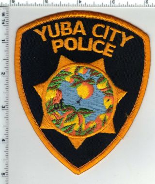 Yuba City Police (california) 2nd Issue Shoulder Patch - From The 1980 
