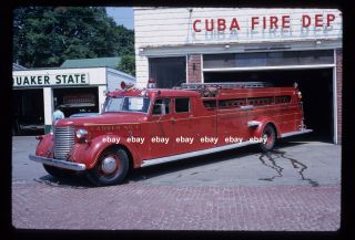 Cuba Ny 1944 Buffalo City Service Truck Fire Apparatus Slide