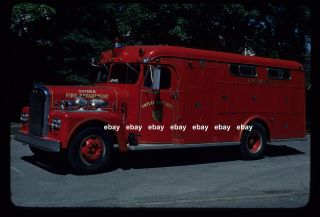 Amherst Ny Snyder Hc 1960 Ward La France Rescue Fire Apparatus Slide