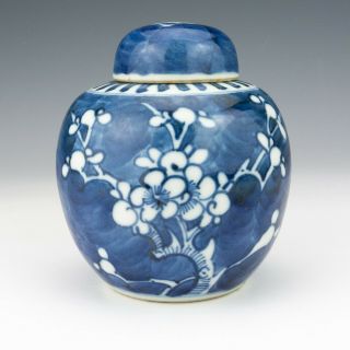 Vintage Chinese Porcelain - Blue & White Prunus Ginger Jar - Lovely