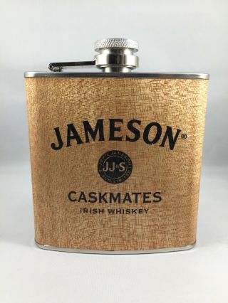 Jameson Caskmates Irish Whiskey Stainless Steel 6 Oz Flask Jj&s