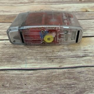 Vintage CLEAR / RED Panasonic KP - 4A Battery Operated Pencil Sharpener 3