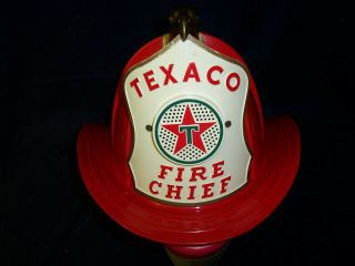 Texaco Fire Chief Hat By Park Plastics,  Linden Nj