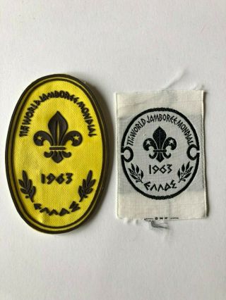 1963 World Jamboree Patches Boy Scouts International Wj Greece Near
