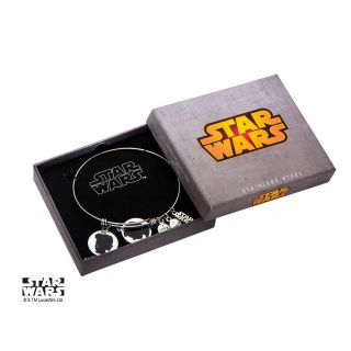 Star Wars Han Solo And Princess Leia Stainless Steel Womens Bracelet